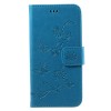 Etui portefuille Galaxy J7 2017 Papillons Bleu