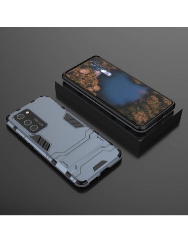 Coque antichoc Huawei P40 Pro Hybride avec support Bleu foncé