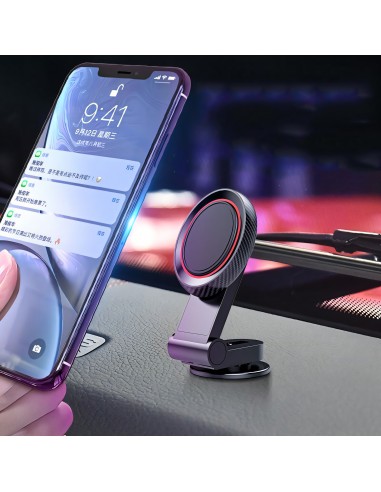 Support Smartphone magnetique pour voiture - Ajustable Noir