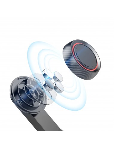 Support Smartphone magnetique pour voiture - Ajustable Noir