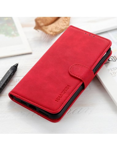 Etui portefeuille Oppo Find X3 / X3 Pro KHAZNEH Rouge