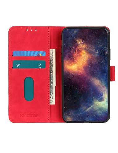 Etui portefeuille Oppo Find X3 / X3 Pro KHAZNEH Rouge
