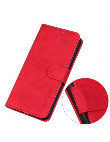 Etui portefeuille Oppo Find X3 / X3 Pro KHAZNEH Rouge