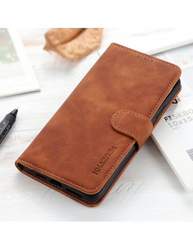 Etui portefeuille Oppo Find X3 / X3 Pro KHAZNEH Marron