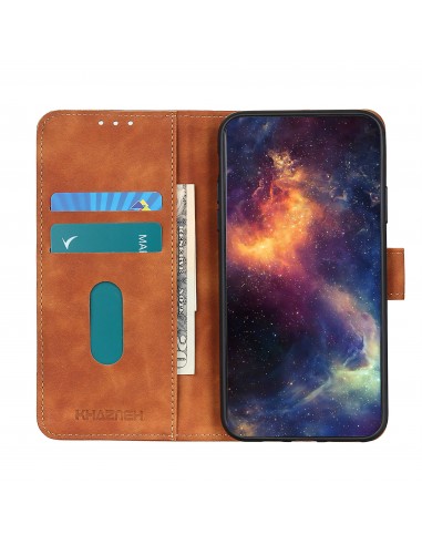 Etui portefeuille Oppo Find X3 / X3 Pro KHAZNEH Marron