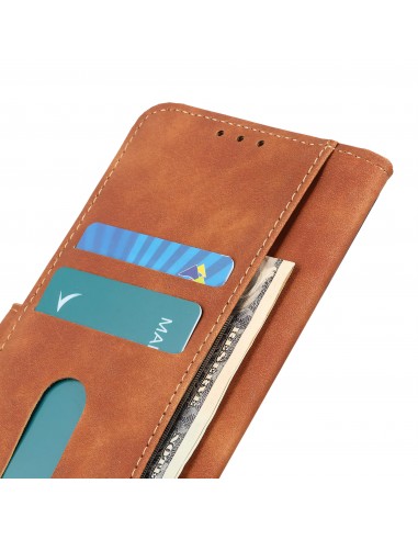 Etui portefeuille Oppo Find X3 / X3 Pro KHAZNEH Marron