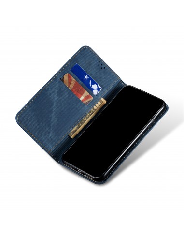Etui portefeuille Oppo Find X3 / X3 Pro - Style Jeans Bleu