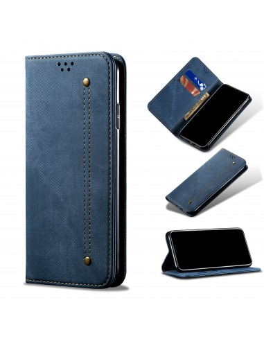 Etui portefeuille Oppo Find X3 / X3 Pro - Style Jeans Bleu