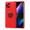 Coque silicone Oppo Find X3 / X3 Pro avec anneau Rouge