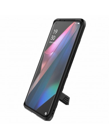 Coque antichoc Oppo Find X3 / Find X3 Pro Hybride avec support Noir