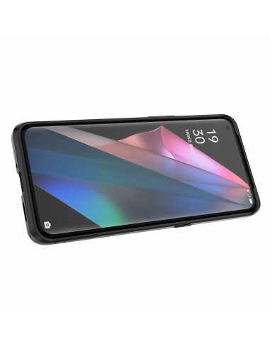 Coque antichoc Oppo Find X3 / Find X3 Pro Hybride avec support Noir