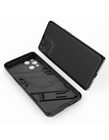 Coque antichoc Oppo Find X3 / Find X3 Pro Hybride avec support Noir