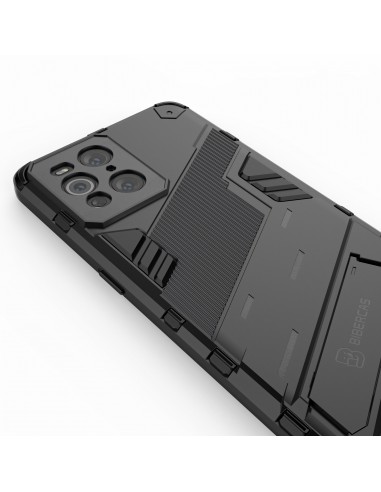 Coque antichoc Oppo Find X3 / Find X3 Pro Hybride avec support Noir