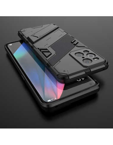 Coque antichoc Oppo Find X3 / Find X3 Pro Hybride avec support Noir