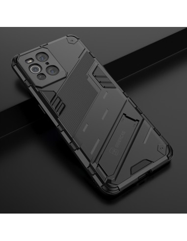 Coque antichoc Oppo Find X3 / Find X3 Pro Hybride avec support Noir