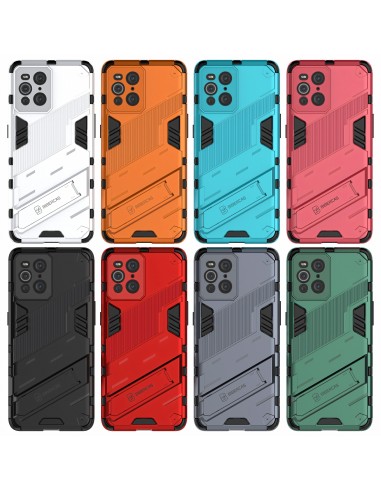 Coque antichoc Oppo Find X3 / Find X3 Pro Hybride avec support Noir