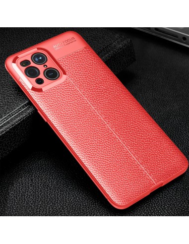 Coque silicone Oppo Find X3 / Find X3 Pro Litchi Rouge