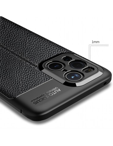 Coque silicone Oppo Find X3 / Find X3 Pro Litchi Rouge