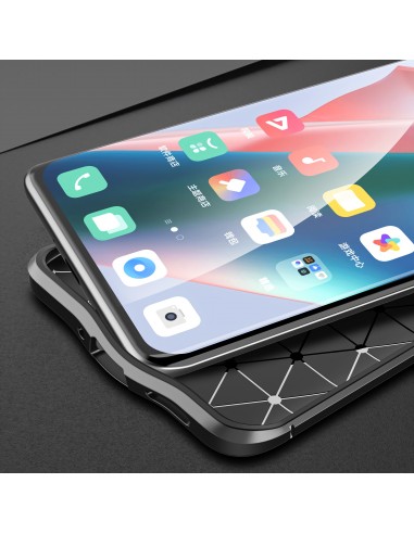 Coque silicone Oppo Find X3 / Find X3 Pro Litchi Bleu