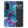 Coque silicone OnePlus 9 Never Stop Dreaming Bleu foncé
