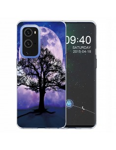 Coque silicone OnePlus 9 Pleine lune Violet