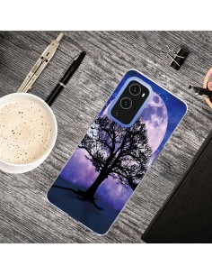 Coque silicone OnePlus 9 Pleine lune Violet