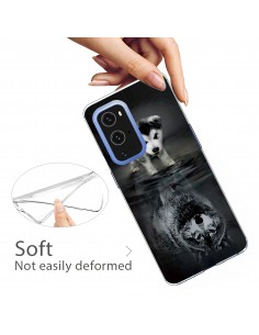 Coque silicone OnePlus 9 Loup Noir 2