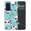 Coque silicone OnePlus 9 Happy panda Vert