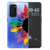 Coque silicone OnePlus 9 Colorful Flower Bleu