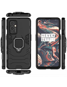 Coque antichoc OnePlus 9 Cool Guard Noir avec anneau