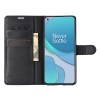 Etui portefeuille OnePlus 9 Litchi Noir