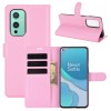Etui portefeuille OnePlus 9 Litchi Rose