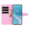 Etui portefeuille OnePlus 9 Litchi Rose