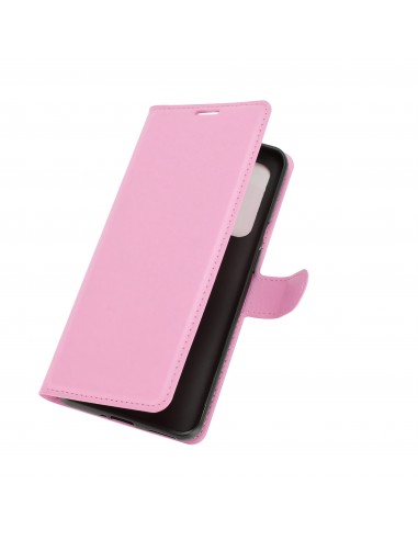 Etui portefeuille OnePlus 9 Litchi Rose