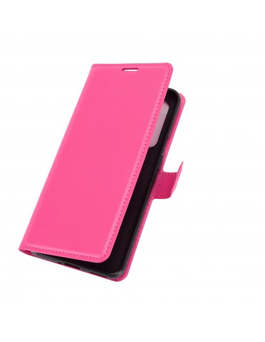 Etui portefeuille OnePlus 9 Litchi Fushia