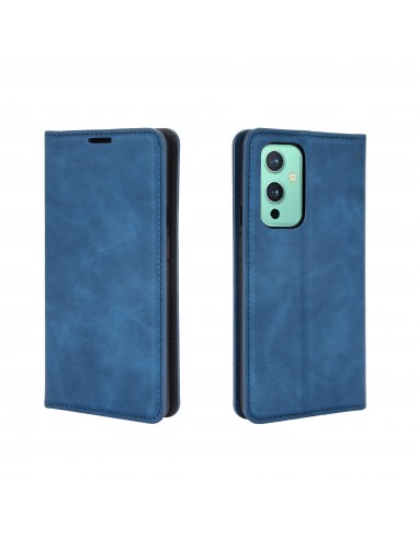 Etui portefeuille OnePlus 9 Business Soft touch Bleu
