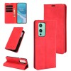 Etui portefeuille OnePlus 9 Business Soft touch Rouge