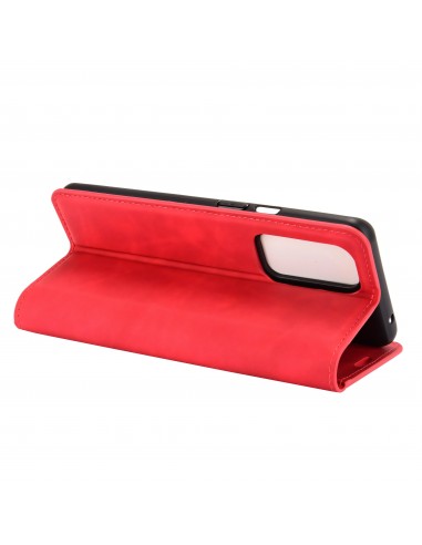 Etui portefeuille OnePlus 9 Business Soft touch Rouge