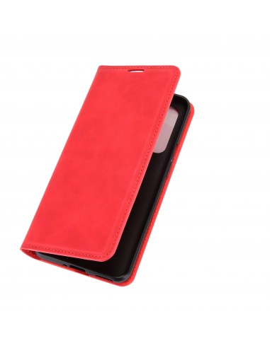 Etui portefeuille OnePlus 9 Business Soft touch Rouge