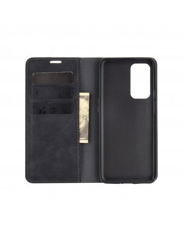Etui portefeuille OnePlus 9 Business Soft touch Noir