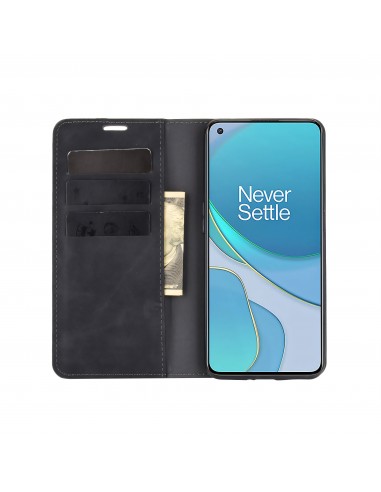 Etui portefeuille OnePlus 9 Business Soft touch Noir