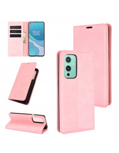 Etui portefeuille OnePlus 9 Business Soft touch Rose