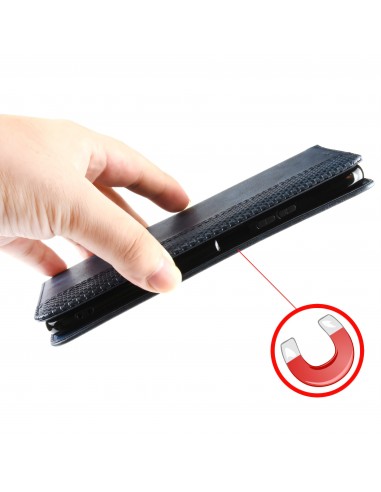 Etui portefeuille OnePlus 9 Pro Magnetic Vintage Bleu