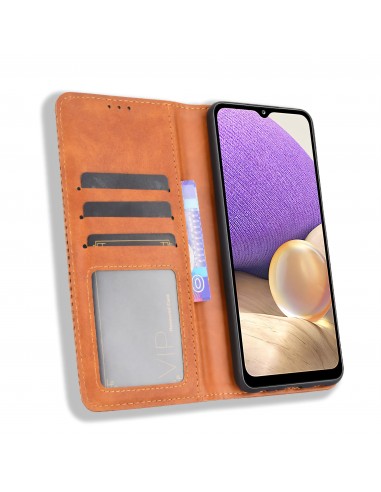 Etui portefeuille OnePlus 9 Magnetic Vintage Marron