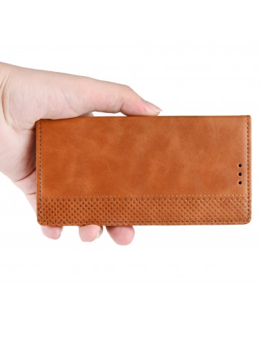 Etui portefeuille OnePlus 9 Magnetic Vintage Marron