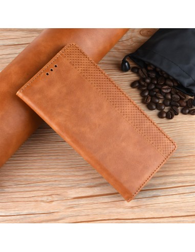 Etui portefeuille OnePlus 9 Magnetic Vintage Marron
