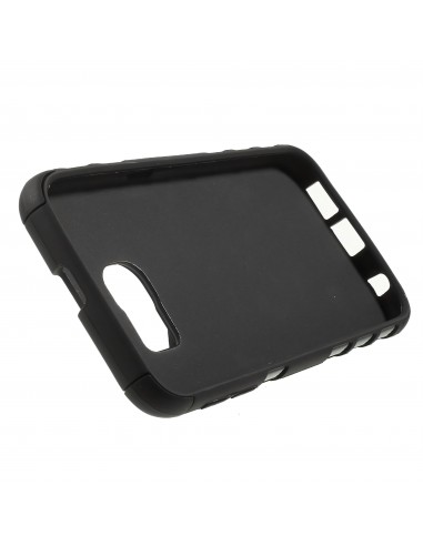 Coque antichoc Galaxy S6 Hybride avec support Noir