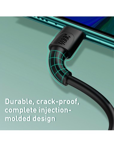 Câble Type C Flash Charge - 2 mètres - BASEUS Noir