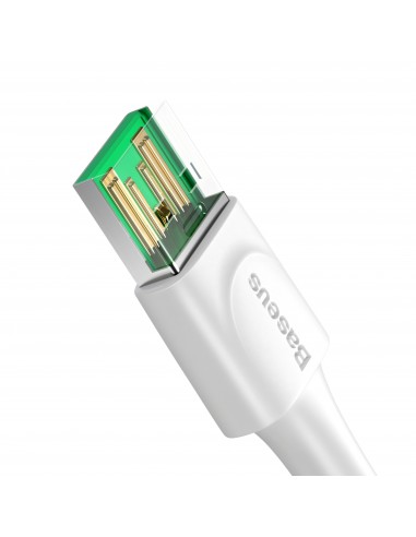 Câble Type C Flash Charge - 2 mètres - BASEUS Blanc