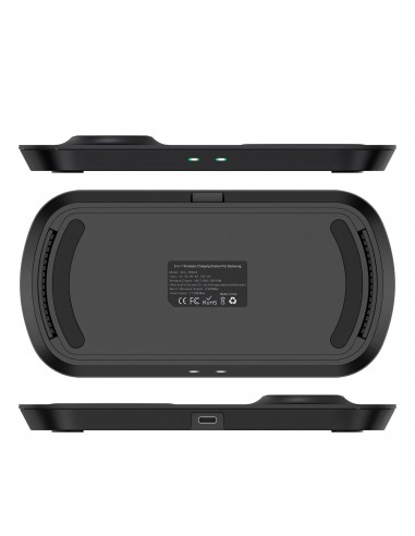 Station de charge induction pour Samsung Watch et Samsung Buds Noir